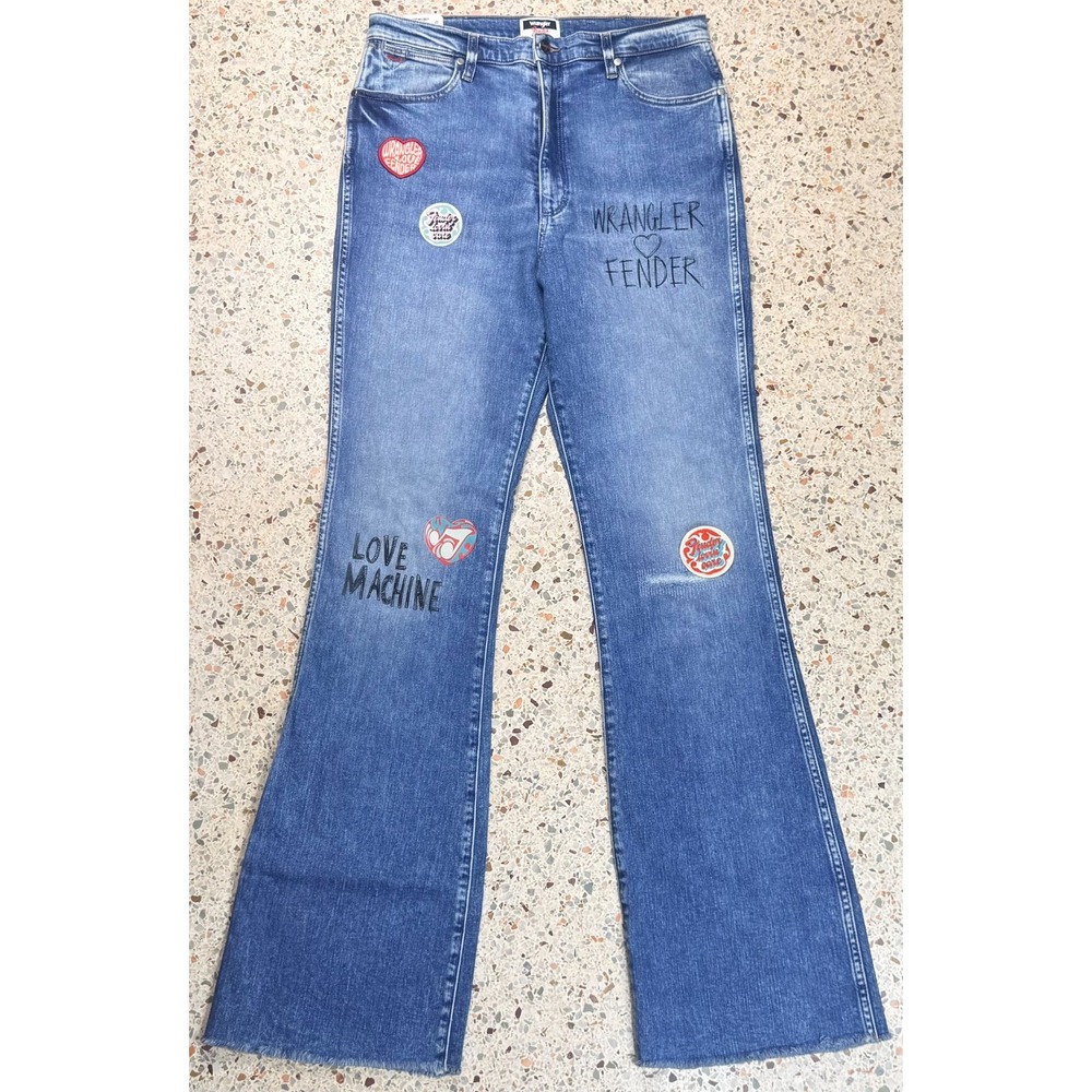 Wrangler Fender Westward High Rise Bootcut Womens Bootcut Denim Jeans Size 31x34